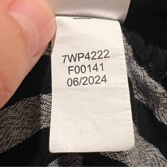 Lucky Brand Plaid Button Down Shirt Size XL Black White Style 7WP4222 - Picture 7 of 9